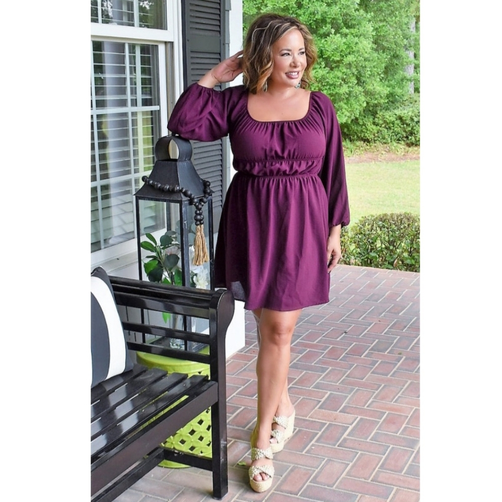 Perfect Days Plum Dress